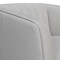 Armen Living Aries Dove Gray Genuine Leather Swivel Barrel Chair LCARCHDV - alternate 7